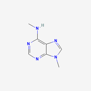 molecular formula C7H9N5 B6619290 9H-Purin-6-amine, N,9-dimethyl- CAS No. 2009-52-1