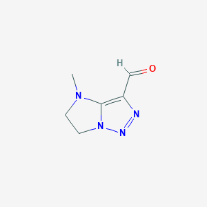 molecular formula C6H8N4O B6619299 4-methyl-4H,5H,6H-imidazo[1,2-c][1,2,3]triazole-3-carbaldehyde CAS No. 1553868-62-4