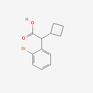 molecular formula C12H13BrO2 B6619307 2-(2-bromophenyl)-2-cyclobutylacetic acid CAS No. 1601068-48-7