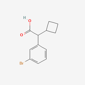 molecular formula C12H13BrO2 B6619315 2-(3-bromophenyl)-2-cyclobutylacetic acid CAS No. 1600584-25-5