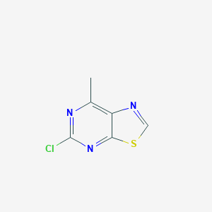 molecular formula C6H4ClN3S B6619316 5-chloro-7-methyl-[1,3]thiazolo[5,4-d]pyrimidine CAS No. 13316-13-7