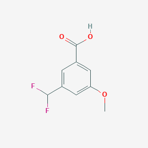 molecular formula C9H8F2O3 B6619319 3-(difluoromethyl)-5-methoxybenzoic acid CAS No. 1554430-35-1
