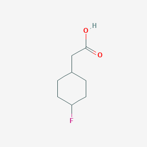molecular formula C8H13FO2 B6619379 2-(4-Fluorocyclohexyl)acetic acid CAS No. 405-49-2
