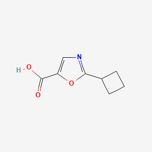molecular formula C8H9NO3 B6619388 2-cyclobutyl-1,3-oxazole-5-carboxylic acid CAS No. 1391828-88-8