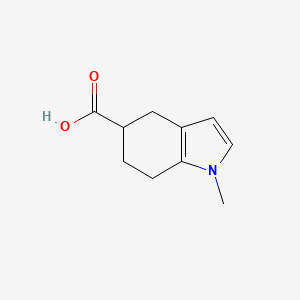molecular formula C10H13NO2 B6619399 1-methyl-4,5,6,7-tetrahydro-1H-indole-5-carboxylic acid CAS No. 1558112-90-5