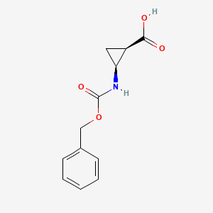 molecular formula C12H13NO4 B6619407 rac-(1R,2S)-2-{[(benzyloxy)carbonyl]amino}cyclopropane-1-carboxylic acid CAS No. 1903302-86-2
