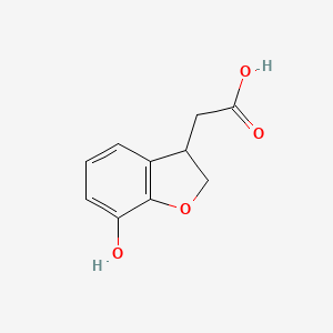 molecular formula C10H10O4 B6619425 2-(7-hydroxy-2,3-dihydro-1-benzofuran-3-yl)acetic acid CAS No. 1551246-61-7