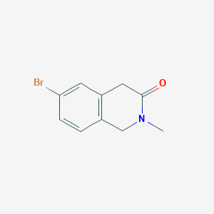 molecular formula C10H10BrNO B6619441 6-bromo-2-methyl-1,2,3,4-tetrahydroisoquinolin-3-one CAS No. 1780092-35-4