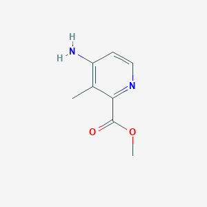 molecular formula C8H10N2O2 B6619447 methyl 4-amino-3-methylpyridine-2-carboxylate CAS No. 1392447-27-6