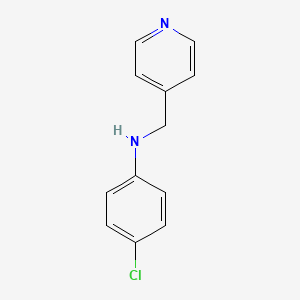 molecular formula C12H11ClN2 B6619502 4-chloro-N-(pyridin-4-ylmethyl)aniline CAS No. 29083-47-4