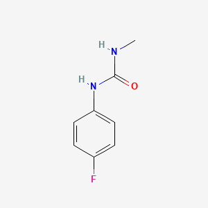 molecular formula C8H9FN2O B6619506 Urea, 1-(p-fluorophenyl)-3-methyl- CAS No. 772-55-4