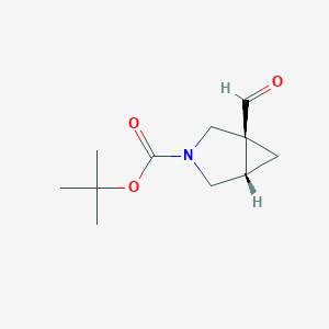 molecular formula C11H17NO3 B6619523 tert-butyl (1S,5S)-1-formyl-3-azabicyclo[3.1.0]hexane-3-carboxylate CAS No. 1932352-50-5