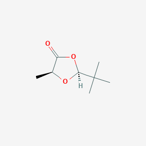 molecular formula C8H14O3 B6619542 (2S，5S)-2-叔丁基-5-甲基-1，3-二氧戊环-4-酮 CAS No. 81037-06-1
