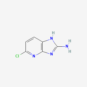 molecular formula C6H5ClN4 B6619558 5-chloro-3H-imidazo[4,5-b]pyridin-2-amine CAS No. 1440427-87-1
