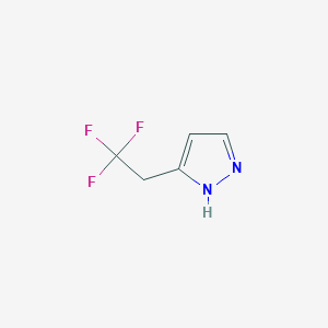 molecular formula C5H5F3N2 B6619577 3-(2,2,2-trifluoroethyl)-1H-pyrazole CAS No. 1946822-36-1