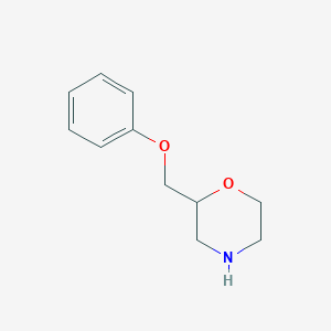 molecular formula C11H15NO2 B066196 2-(Phenoxymethyl)morpholine CAS No. 167273-56-5
