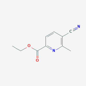 molecular formula C10H10N2O2 B6619614 ethyl 5-cyano-6-methylpyridine-2-carboxylate CAS No. 1483764-94-8
