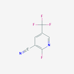 molecular formula C7H2F4N2 B6619643 2-fluoro-5-(trifluoromethyl)pyridine-3-carbonitrile CAS No. 1516806-30-6