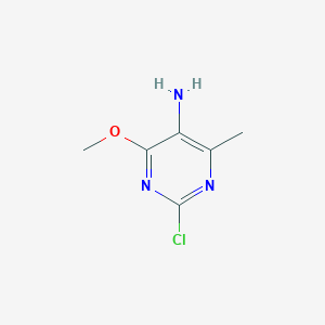 molecular formula C6H8ClN3O B6619648 2-chloro-4-methoxy-6-methylpyrimidin-5-amine CAS No. 2348-26-7