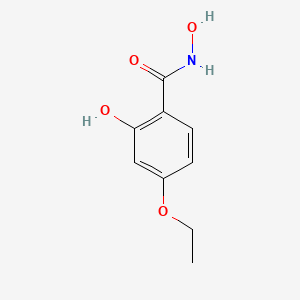 molecular formula C9H11NO4 B6619658 1-N-hydroxy4-ethoxy-2-hydroxybenzene-1-carboximidic acid CAS No. 27286-96-0