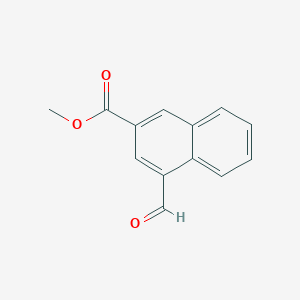 molecular formula C13H10O3 B6619671 methyl 4-formylnaphthalene-2-carboxylate CAS No. 925441-54-9