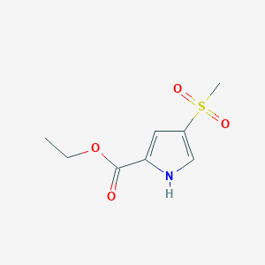 molecular formula C8H11NO4S B6619681 ethyl 4-methanesulfonyl-1H-pyrrole-2-carboxylate CAS No. 1923159-86-7