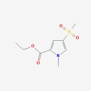 molecular formula C9H13NO4S B6619684 ethyl 4-methanesulfonyl-1-methyl-1H-pyrrole-2-carboxylate CAS No. 1823313-40-1