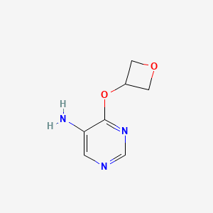 molecular formula C7H9N3O2 B6619696 4-(oxetan-3-yloxy)pyrimidin-5-amine CAS No. 1592381-03-7