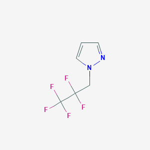 molecular formula C6H5F5N2 B6619699 1-(2,2,3,3,3-pentafluoropropyl)-1H-pyrazole CAS No. 1707679-40-0