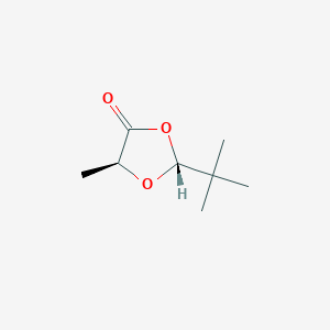 molecular formula C8H14O3 B6619715 (2R,5S)-2-tert-butyl-5-methyl-1,3-dioxolan-4-one CAS No. 81037-07-2