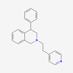 4-phenyl-2-(2-pyridin-4-ylethyl)-3,4-dihydro-1H-isoquinoline