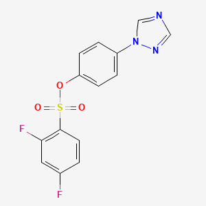 [4-(1,2,4-Triazol-1-yl)phenyl] 2,4-difluorobenzenesulfonate