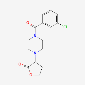 3-[4-(3-Chlorobenzoyl)piperazin-1-yl]oxolan-2-one