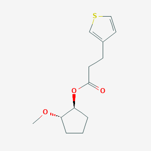 molecular formula C13H18O3S B6619791 [(1S,2S)-2-methoxycyclopentyl] 3-thiophen-3-ylpropanoate 