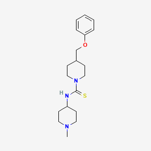 N-(1-methylpiperidin-4-yl)-4-(phenoxymethyl)piperidine-1-carbothioamide