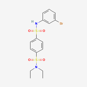 1-N-(3-bromophenyl)-4-N,4-N-diethylbenzene-1,4-disulfonamide