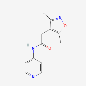 2-(3,5-dimethyl-1,2-oxazol-4-yl)-N-(pyridin-4-yl)acetamide