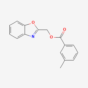 1,3-Benzoxazol-2-ylmethyl 3-methylbenzoate