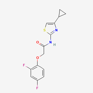 N-(4-cyclopropyl-1,3-thiazol-2-yl)-2-(2,4-difluorophenoxy)acetamide