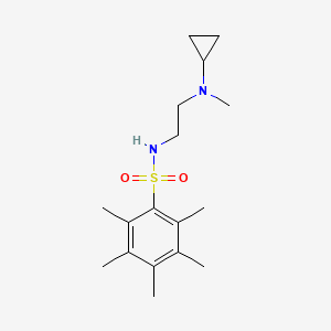 N-[2-[cyclopropyl(methyl)amino]ethyl]-2,3,4,5,6-pentamethylbenzenesulfonamide