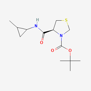 tert-butyl (4S)-4-[(2-methylcyclopropyl)carbamoyl]-1,3-thiazolidine-3-carboxylate