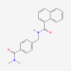 molecular formula C21H20N2O2 B6620220 N-[[4-(dimethylcarbamoyl)phenyl]methyl]naphthalene-1-carboxamide 