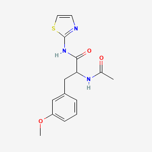 2-acetamido-3-(3-methoxyphenyl)-N-(1,3-thiazol-2-yl)propanamide