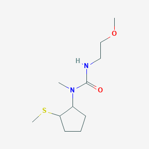 3-(2-Methoxyethyl)-1-methyl-1-(2-methylsulfanylcyclopentyl)urea