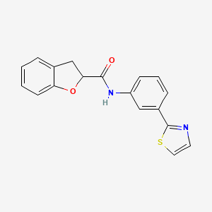 N-[3-(1,3-thiazol-2-yl)phenyl]-2,3-dihydro-1-benzofuran-2-carboxamide