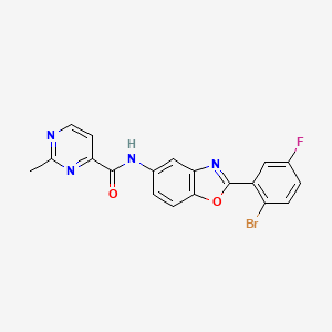 N-[2-(2-bromo-5-fluorophenyl)-1,3-benzoxazol-5-yl]-2-methylpyrimidine-4-carboxamide