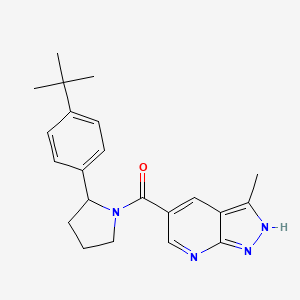 [2-(4-tert-butylphenyl)pyrrolidin-1-yl]-(3-methyl-2H-pyrazolo[3,4-b]pyridin-5-yl)methanone