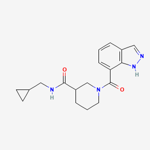 N-(cyclopropylmethyl)-1-(1H-indazole-7-carbonyl)piperidine-3-carboxamide