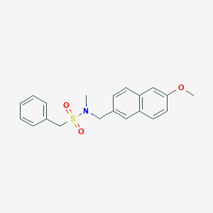 N-[(6-methoxynaphthalen-2-yl)methyl]-N-methyl-1-phenylmethanesulfonamide