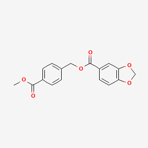 (4-Methoxycarbonylphenyl)methyl 1,3-benzodioxole-5-carboxylate